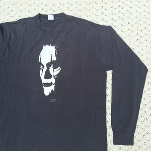 Vtg The Crow 1994 Brandon Lee Movie Promo Graphic Long Sleeve T Shirt - XL - Picture 1 of 12