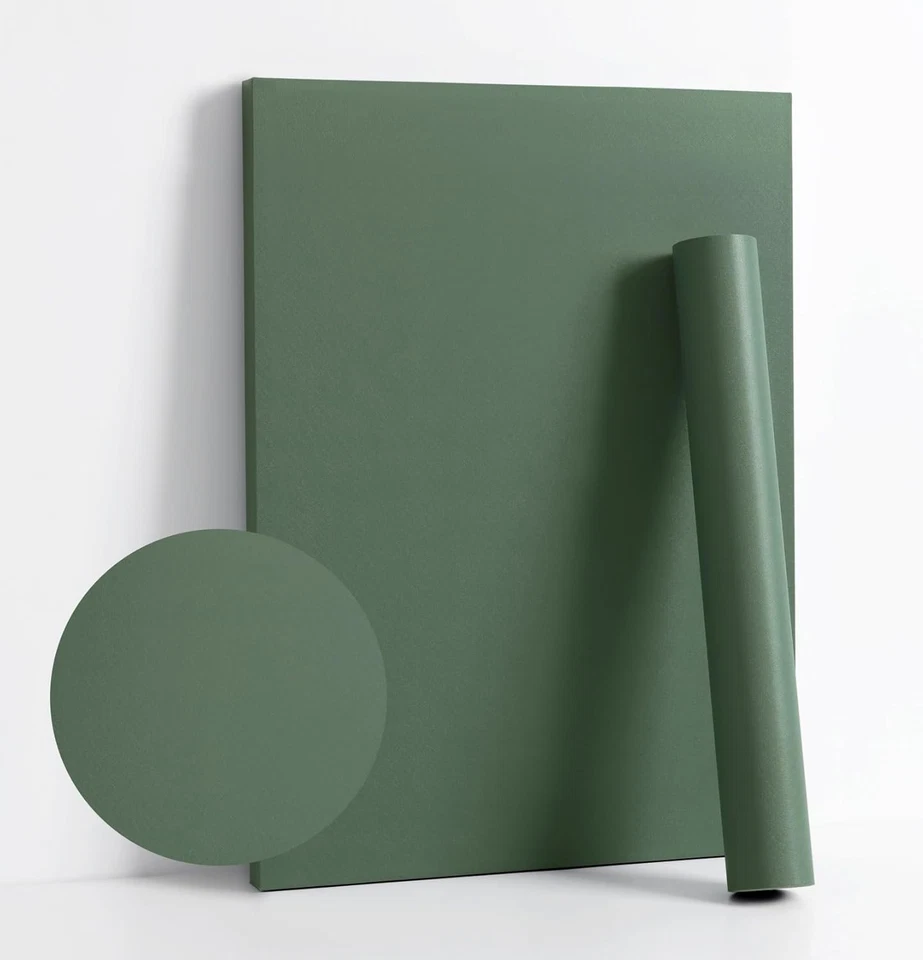 118''x17.7'' Green Peel and Stick Wallpaper Contact 17.7''x118'' Dark Green