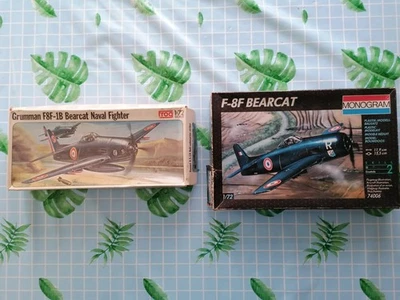MONOGRAM 1/72 F8-F BEARCAT ITEM N°74006 & FROG F8F-1B BEARCAT ITEM N° F407 - Immagine 1 di 4