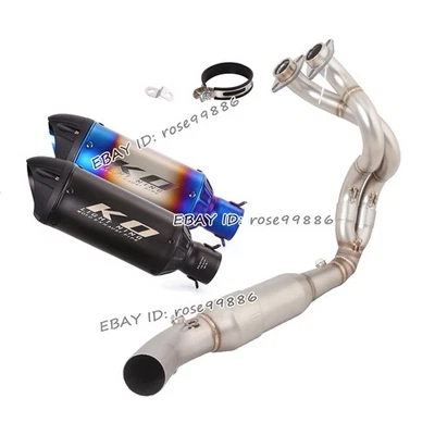Sistema completo silenciadores de tubo de escape para Kawasaki Z650 Ninja 650 2023-2025 Foto 1 de 4