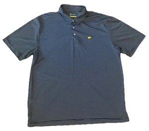 Jack Nicklaus Golf Polo Shirt Mens Size Large Blue Striped Short Sleeve - Picture 1 of 5