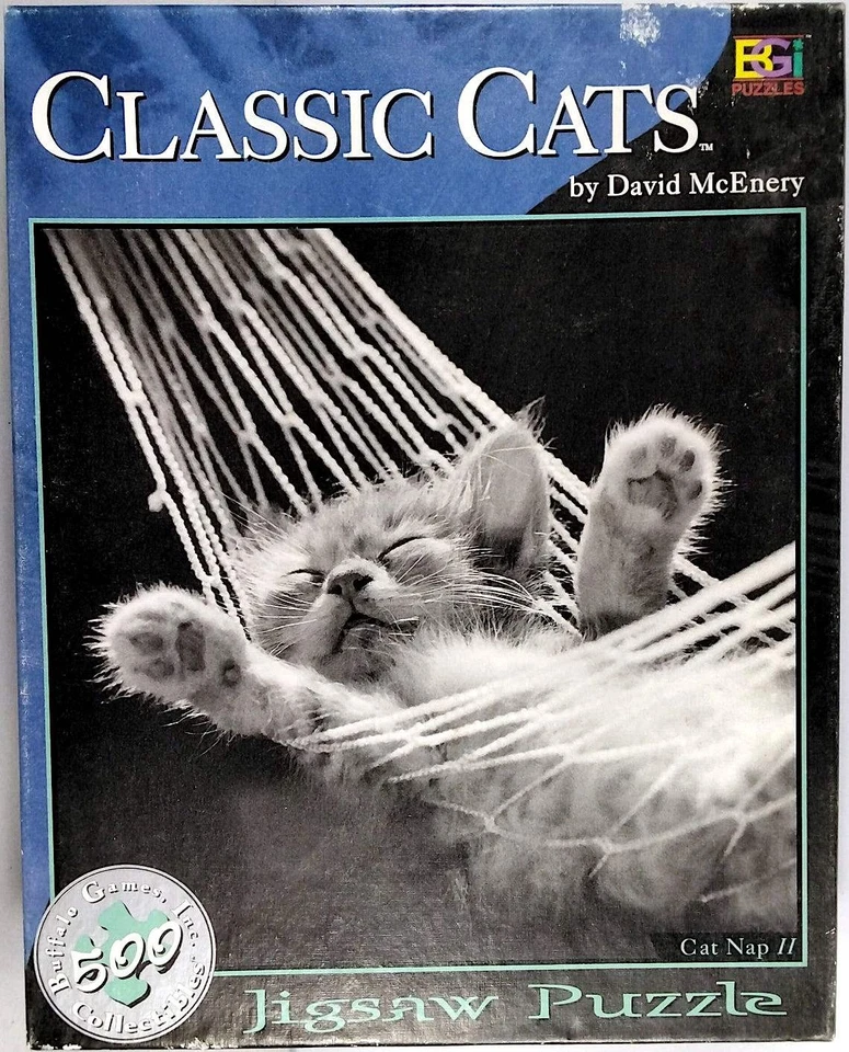 Cat Nap II Classic Cats David McEnery 500 pc 18" X 18" Buffalo Games - Image 1 of 1