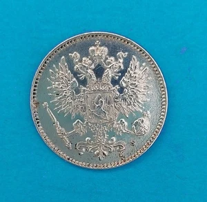 MONEDA DE PLATA FINLANDIA 50 PENIQUES 1916 - Imagen 1 de 2