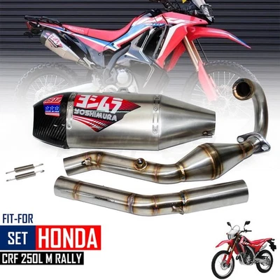 Exhaust Full System Stainless Steel Carbon For Honda CRF250 L M Rally Enduro - Imagem 1 de 4