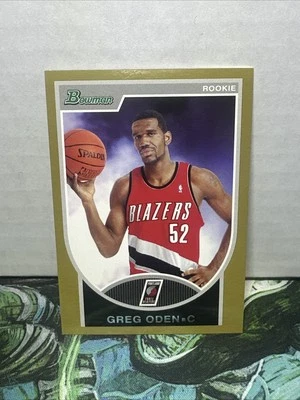 Topps Bowman Greg Oden 2007 #152 oro 73/99 Foto 1 de 4