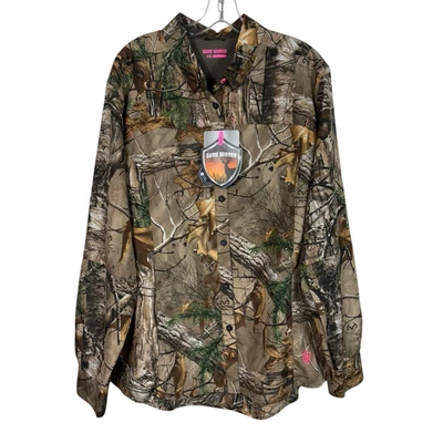 Game Winner Women's Dura-Cool Camo Camouflage Button Down Shirt Hunting 2XL NWT - Image 1 of 4