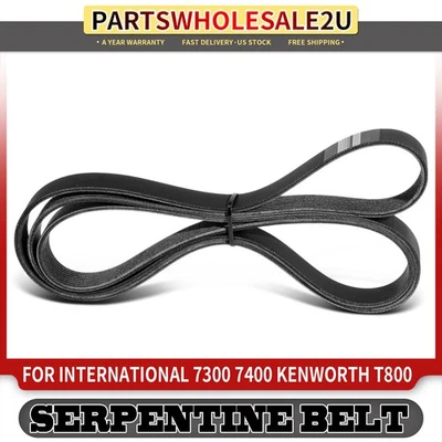 Nuevo cinturón serpentino de alta resistencia 93,35 pulgadas para International 7300 7400 Kenworth T800 Foto 1 de 4