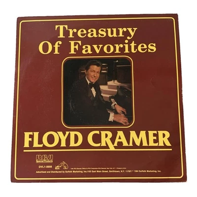 Floyd Cramer Treasury of Favorites 12" Vinyl LP Instrumental Easy Listening - Image 1 of 2
