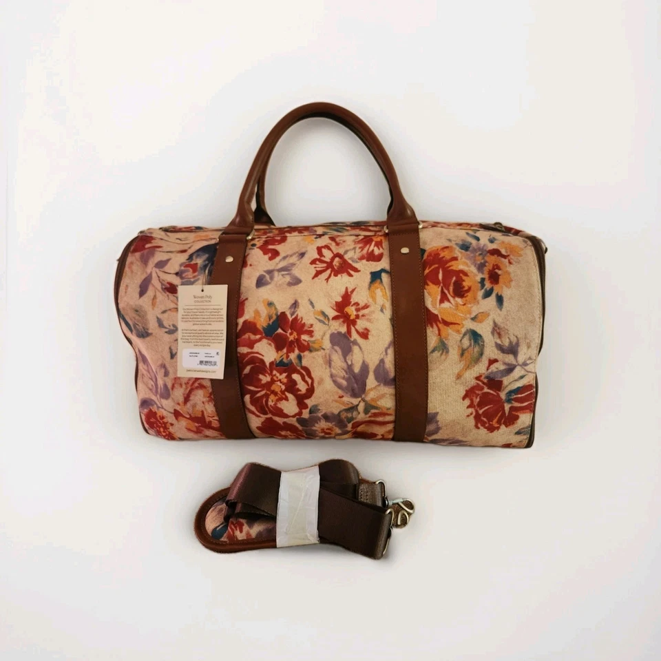 Patricia Nash Vasilia Garment Bag Duffel Bag Aegean Bloom  NEW !!! - Image 1 of 4