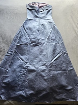 URBAN GIRL NITES Light Blue Strapless Silky/Satin Prom Dress SIZE 7/8 - Image 1 of 4