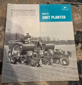 John Deere 44 Unit Planter For 1966 Brochure FCCA - Imagen 1 de 1