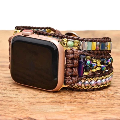 Bohemian Watch Band Strap for Apple iWatch Series 9 8 7 6 5 4 3 2 1 Wristband - Image 1 of 4