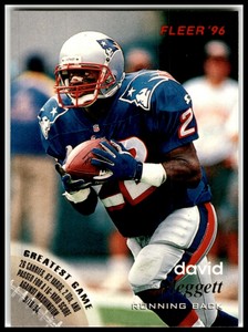 1996 Fleer #85 Dave Meggett New England Patriots