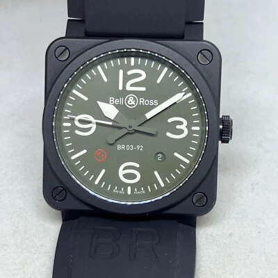 BELL & ROSS BR03-92 Aviation Military Ceramic Green Dial Swiss Automatic 42mm - Image 1 of 4