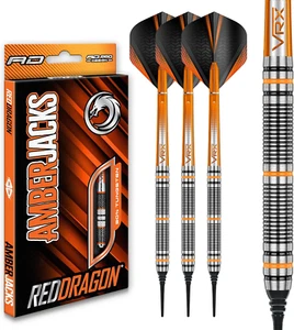 RED DRAGON Amberjack 2 Soft Tip: 18G - Tungsten Soft Tip Darts Set with Flights - Picture 1 of 12