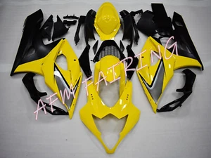 Black Yellow ABS Injection Mold Bodywork Fairing Kit Cone for GSXR1000 2005 2006 - Picture 1 of 6