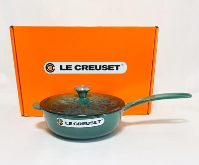 Le Creuset Saucier Artichoke Saucepan 21cm Olive Cast Iron from Japan - Image 1 of 4