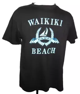 VTG 90'S SINGLE STICH T-SHIRT WAIKIKI HAWAII CARIBBEAN DREAM TAG Men's sz XL - Picture 1 of 14