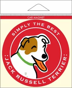 Calamita per auto Jack Russell Terrier 4x4" - Foto 1 di 1