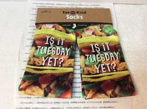 HALLMARK TACO TUESDAY SOCKS "IS IT TUESDAY YET?" New on card with tag - Imagen 1 de 2