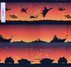 Patchwork Quilting Sewing Fabric ANZAC Army Navy Airforce Border 50x55cm FQ - Picture 1 of 2