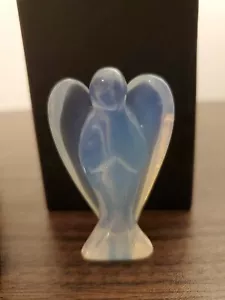 Angel Figurine by Village Silversmith Polished Opalite Carving - Picture 1 of 9