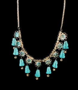 Vintage Original Louis Rousselet France Necklace Glass - Picture 1 of 7