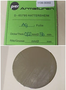 Grifería PIER DN25/50 Ag lámina D= 56mm x 0,02mm espesor plata Ag 1 ud. - Imagen 1 de 7