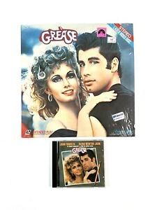 Grease Laserdisc CD Lot X2 John Travolta Olivia Newton John Laser Disc Musical