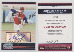 2010 Topps Pro Debut Prospect Gold /50 Andrew Cashner #PDA-AC Rookie Auto RC