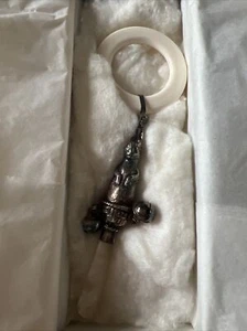 Sterling Silver Beatrix Potter Peter Rabbit Rattle Christening New Baby Shower - Picture 1 of 5