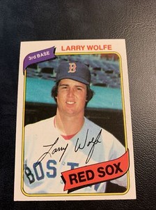 #549  Larry wolfe Boston Red Sox￼       1980 Topps  Baseball Card Cb20