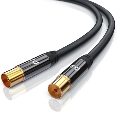 Primewire HDTV-Antennenkabel Premium Koaxialkabel DVB-C DVB-S DVB-T DVB-T2 10m - Image 1 of 4