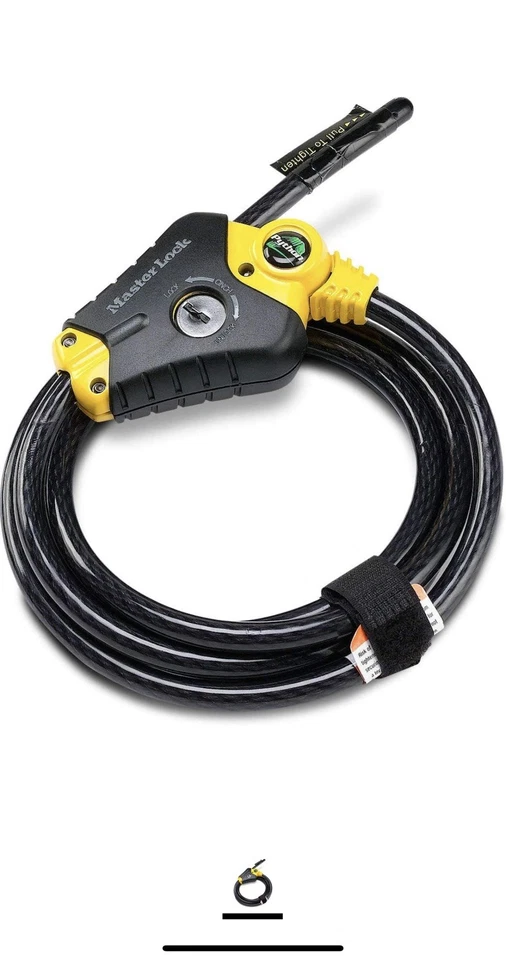 New w Keys Master Lock 6 Ft Python Adjustable Locking Cable unopened brand-new - Image 1 of 3