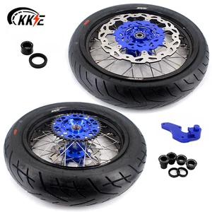 KKE 17" Supermoto CST Tires Wheels For Yamaha WR250F 2001-2019 WR450F 2003-2018 - Picture 1 of 14