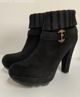 Cesare Paciotti Women's Black Suede Ankle Zip Boots Size 9 Made in Italy - Image 1 of 4