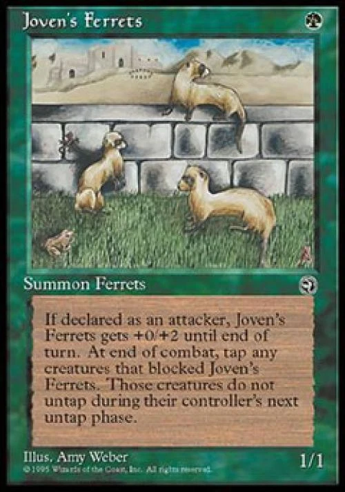 Joven's Ferrets - Light Play MTG Homelands - Image 1 of 1