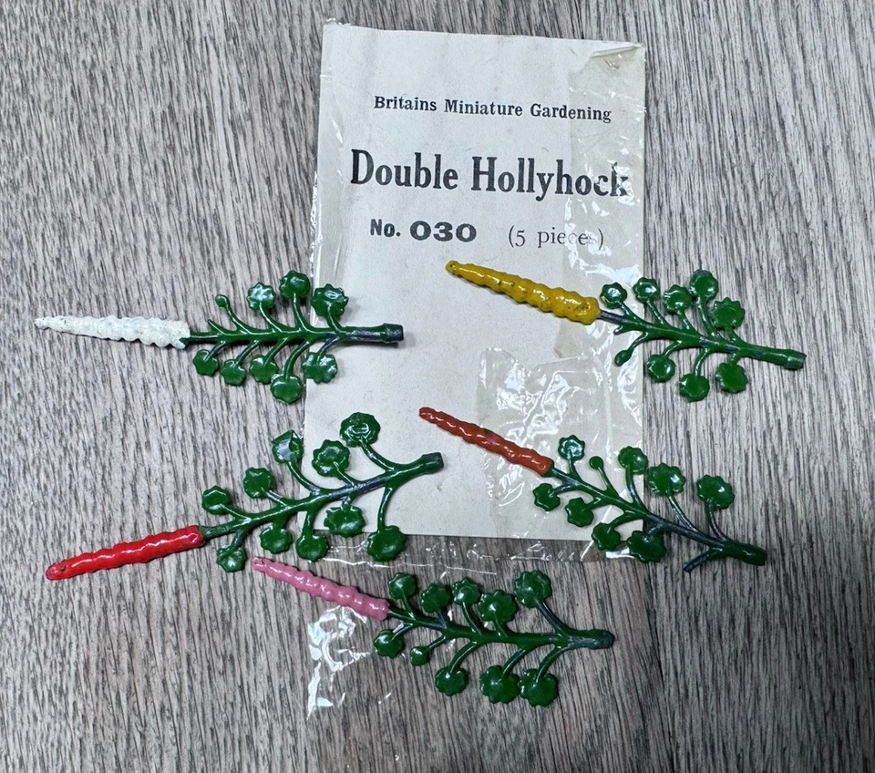 Britains: Scarce Garden Set 030 - Double Hollyhock. Pre War c1930s - image 1 of 1
