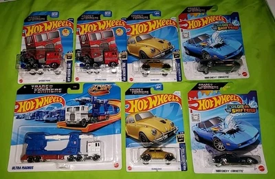 2025 Hot Wheels TRANSFORMERS Lot Optimus Prime Ultra Magnus Bumblebee - Image 1 of 4