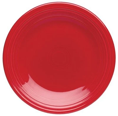 Fiesta 10-1/2-Inch Dinner Plates, Set of 4, Scarlet - Image 1 of 2