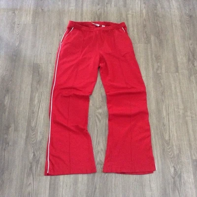 Vintage Y2K Abercrombie & Fitch Low Rise Flare Red Track Pants  Womens Medium - Image 1 of 4