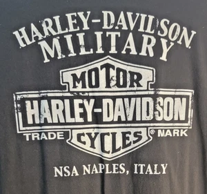 Harley Davidson Military Tshirt NSA Naples, Italy schwarz Größe 3XL - Bild 1 von 7