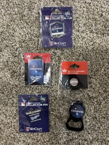 2024 Dodgers World Series Pin Keychain Lot (4) From Dodger Stadium FREESHIPPING - Picture 1 of 1