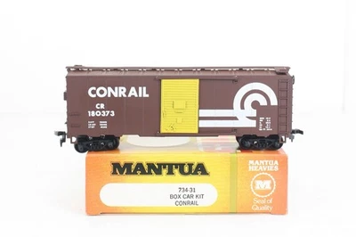 HO Scale Mantua Heavies Conrail Box Car Built Kit Excellent 734-31 - Image 1 of 4