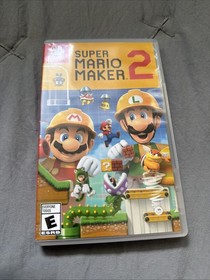 Nintendo Super Mario Maker 2 Multiplayer Platformer Nintendo Switch Game w/ Case