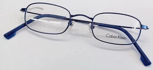 Originale CALVIN KLEIN 188 528 eyeglasses NEW metal BLUE 46--21-145 VINTAGE - Picture 1 of 11