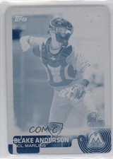 2015 Topps Pro Debut Printing Plate Cyan 1/1 Blake Anderson #144 5sb