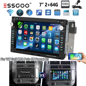 7" Android 14 2+64G Autoradio GPS Navi RDS Für VW Golf MK4 Polo Passat B5 JETTA - Bild 1 von 15