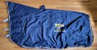 Dura-Tech Waterproof Contour Horse Show Cover Rain,Embroidered, Large, Tag, Navy