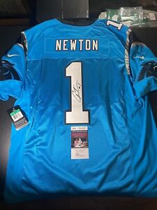 Cam Newton Autographed Carolina Panthers Nike stitched Jersey New Rare Jsa Coa